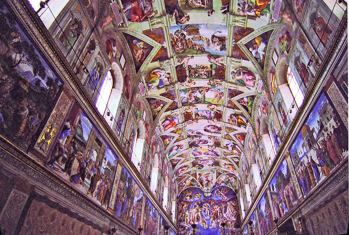 Sistine Chapel Ceiling, Rome, Italy  #ItalianTreasures #art. #Rome #Italy #Italia #dcqitalia  #Vaticano @romavisitaroma @Roma  #EternalCity  @BeautyfromItaly