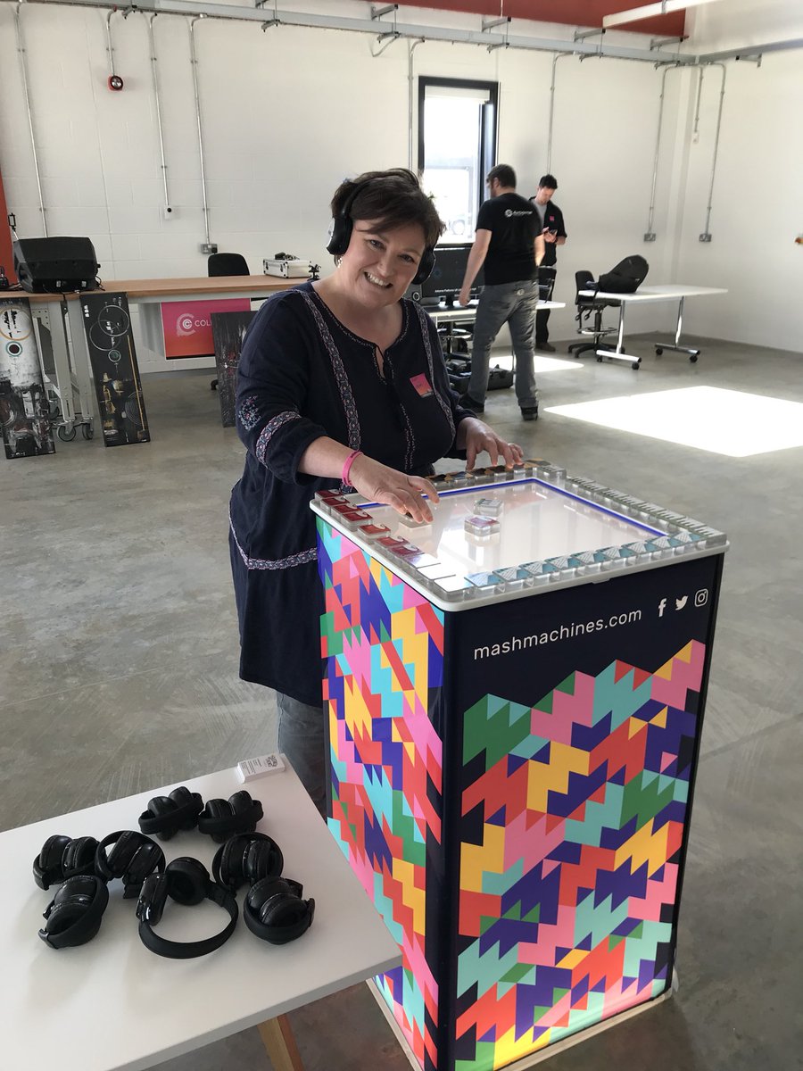 RobertaJFulton's tweet photo. Had a great time exploring the @MashMachines dj box at the @collusion #makertakeover event at @imet_uk #alconbury @alexfrancisnet @CambsPboroCA https://t.co/DLvre6tKq1