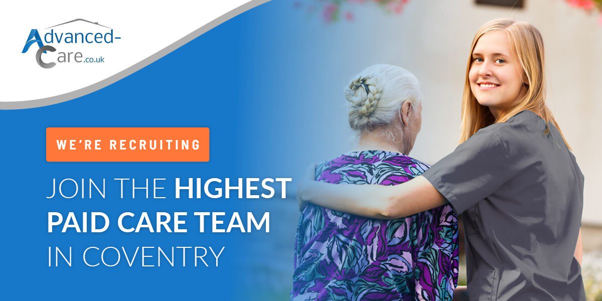 AdvancedCare_'s tweet photo. We are #recruiting! We're passionate about providing a top quality home support service for the citizens of #Coventry - we provide quality domiciliary care and are on the lookout for caring and diligent professionals to become #SupportWorkers with us: https://t.co/4nQuGh6SDD https://t.co/K2ZxkylycC