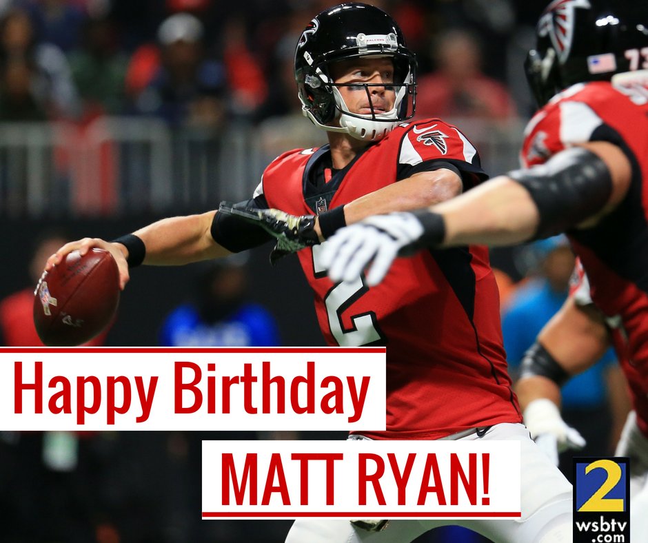Happy 33rd birthday to new dad and newly re-signed quarterback, Matt Ryan!  