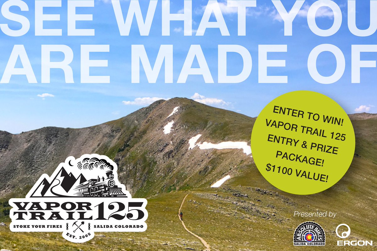 ErgonBike's tweet photo. CONTEST ALERT! We have teamed up with @Absolute_Bikes to put a female and male rider on the start line of the very epic Vapor Trail 125 backcountry adventure in Colorado! Each prize package valued at $1100! Enter the contest at https://t.co/GaVsX6PQ1Z
--
#ergonbike #vt125 https://t.co/IIvbgHijuv