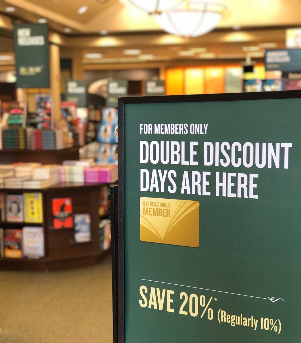 Barnes And Noble Peoria On Twitter Double Discount Days Are Here