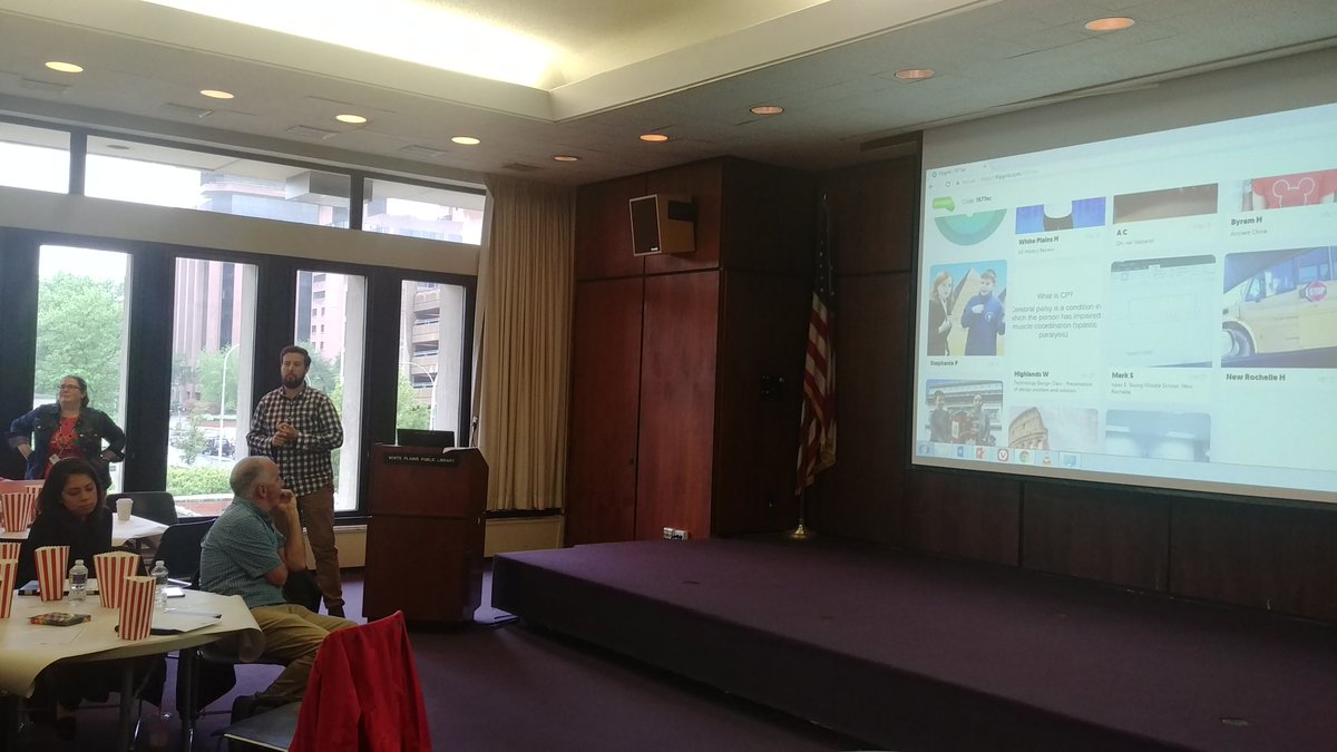 msilviotti's tweet photo. Great job by our Library Media Specialist introducing our video! @NewRochelleED #NewRoBots https://t.co/PKNWiU3eNe