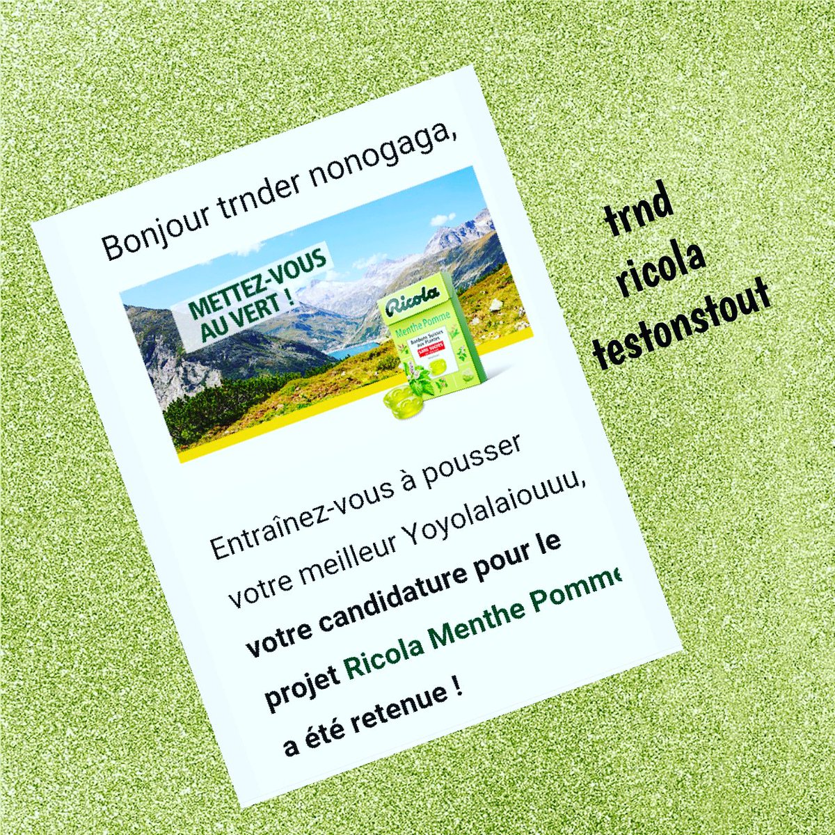 licornechichou's tweet photo. Merci @trnd_fr et @RicolaFrance
.
.
@prilaga #testingtime #testing2 #testingtesting #prilaga #testings #testing #testingday #producttesting https://t.co/hV5DNrhfMA