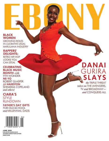 EBONY's tweet photo. ✨EBONY is Proud To Announce Our New June 2018 Cover Girl!✨
A-List Actress, Playwright, Producer, and Activist @DanaiGurira stuns all of us as she graces this months cover! Check out more behind the scenes footage from Danai’s cover shoot on Inside EBONY-https://t.co/MTJoZRJmCZ https://t.co/gsDKy42JkB