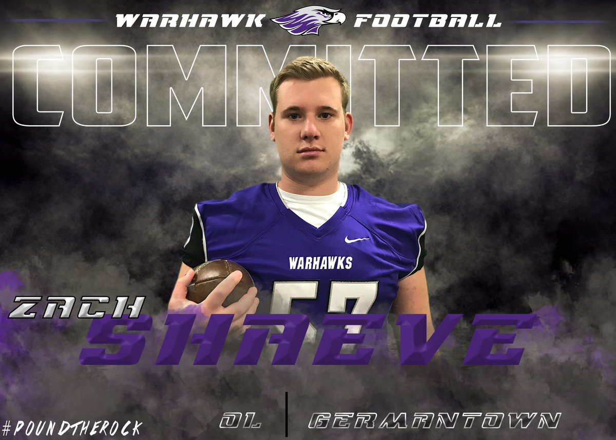 WarhawkFootball's tweet photo. Excited to announce that @zachschaeve (OL. @GogtownSboard) is officially a Warhawk! #PTR #PBT https://t.co/7D6DjZAaBA https://t.co/EJ6eqBPpKZ