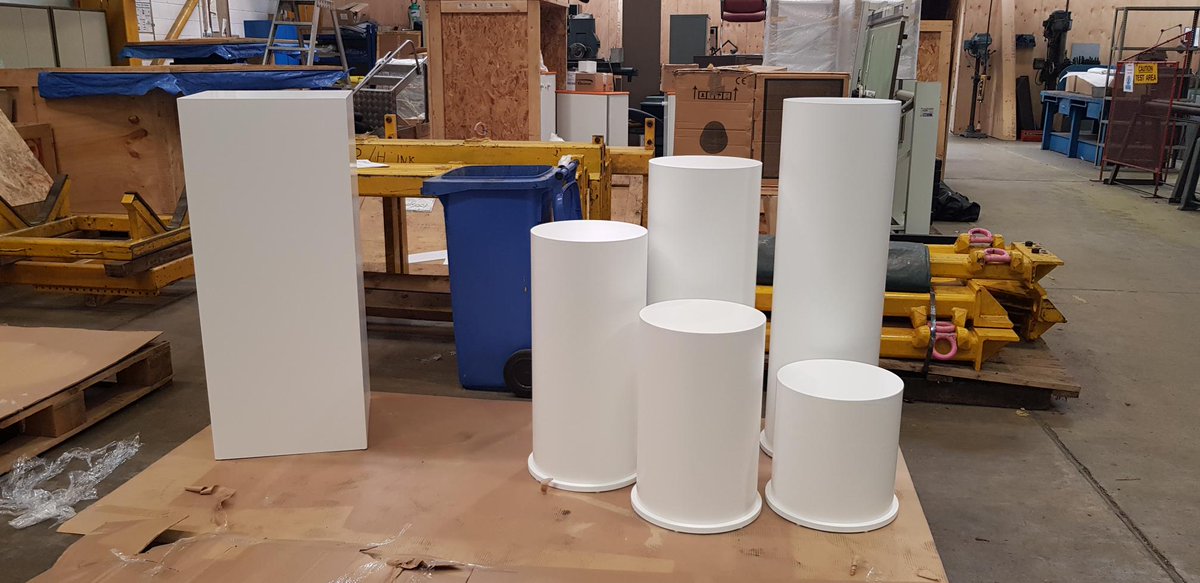 TELengineering's tweet image. Our glorious looking plinths arrived this week, and our stand artwork is at the printers. It&apos;s all coming together nicely now, with just over 3 weeks &apos;till show time! #subcon18
