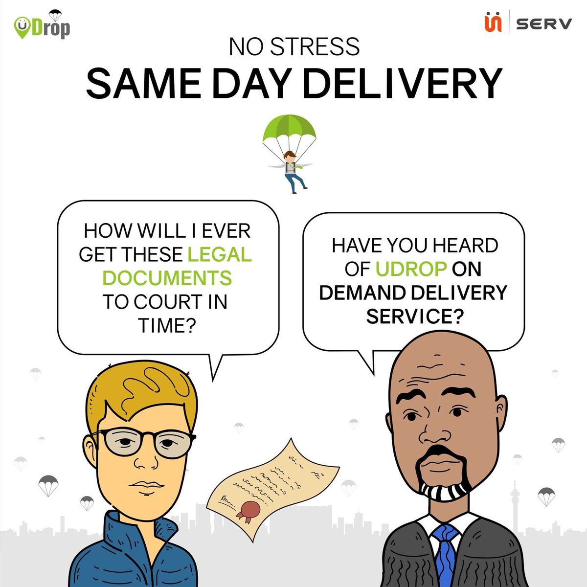 uservZA's tweet photo. Need to get that URGENT Document delivered without delay? The uDrop TEAM is here to "SAVE the DAY" - 90 minutes Delivery or its "FREE" #ondemand #delivery #documents #parcels #userv #udrop #90mins #savetheday https://t.co/bNU6vyzNHc
