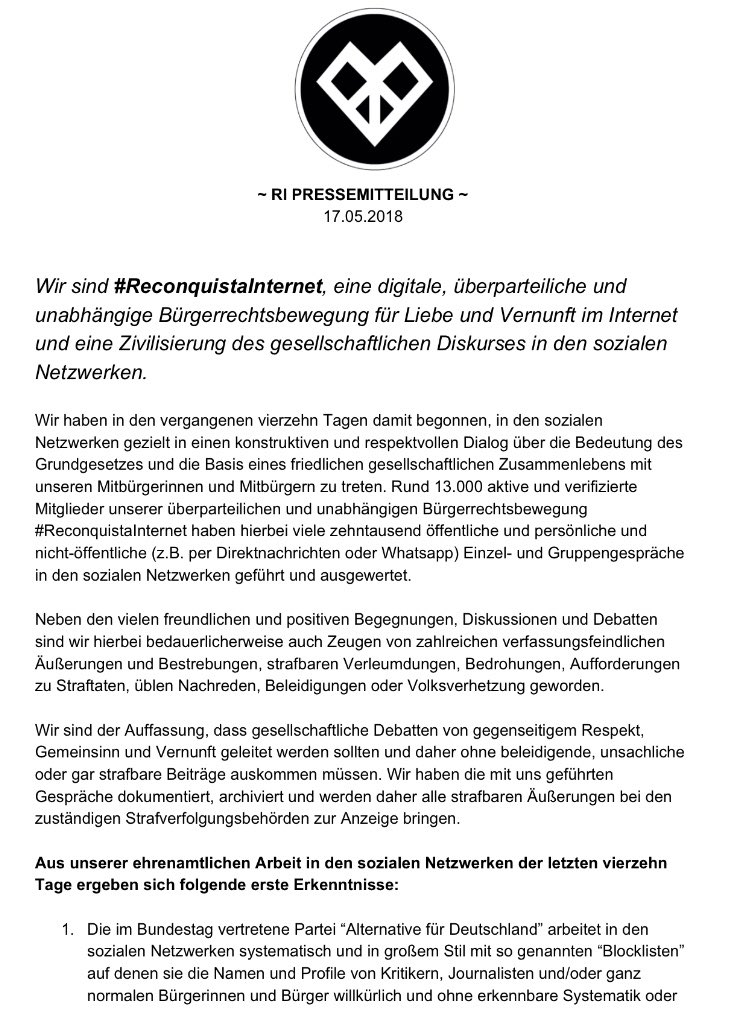 GG_Art_1_Abs_1's tweet photo. Offizielle Pressemittelung 🕵️‍♂️🕵️‍♀️

#vierzehn #T #BoehmermannGate 
#ReconquistaInternet #DenBlockZumGaertnerMachen @SZ @welt @WDRinvestigativ @tazgezwitscher @mopo @StZ_NEWS @faznet @SPIEGELONLINE https://t.co/ps9ApRSqQM