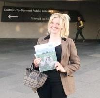 Interesting evening at Scottish Parliament last night at an @NSA_Scotland discussion on 'Sheep in the Rural Economy' with @EmmaSNPHarper  hearing the concerns of #sheepfarmers. Thanks to @sittytonfarmer for an insightive speech on such matters. #scotchlamb #sheep365 #qms