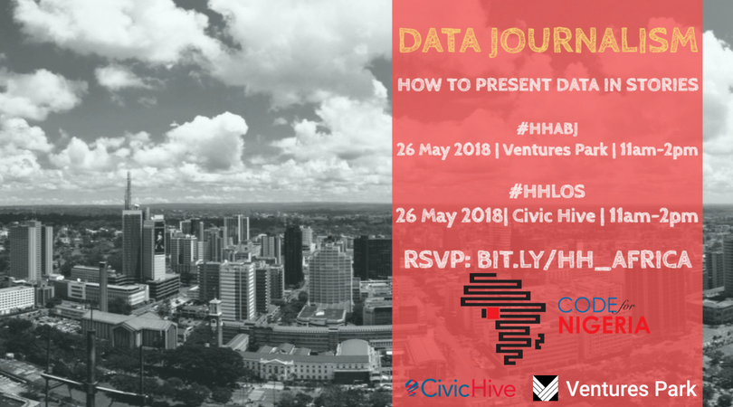 CodeForNigeria_'s tweet photo. Have you signed up for this month's Hacks/Hackers meet-ups in Abuja and Lagos? NO?! Then hurry and sign up here >>> https://t.co/apYVskMFg0
#StoryLabAcademy #HHABJ #HHLOS #datajournalism https://t.co/WamoZ3W5zx
