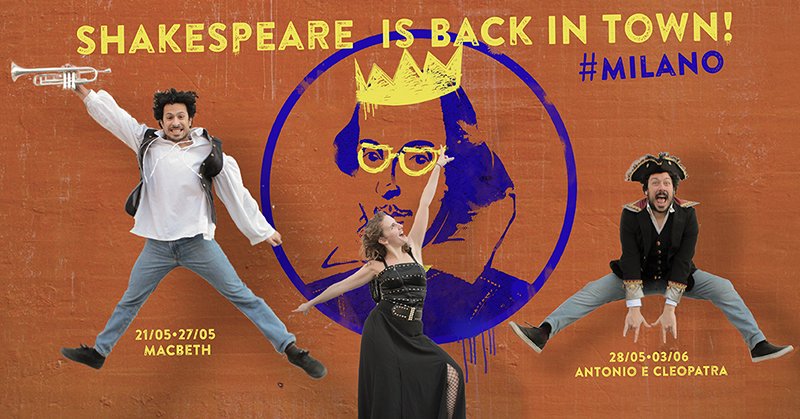 TourneedaBar's tweet photo. Il BARDO torna a MILANO!!!! 
dal 21 al 27 Maggio ==> Macbeth
dal 28 al 3 Giugno ==> Antonio&amp;Cleopatra

INGRESSO GRATUITO e PRENO CONSIGLIATA! 
Info e date: https://t.co/mfwDLAzusE

#TournéedaBar #TDBar #NoiFunder35 #ShakepeareIsBackInTown #TourMilano2018 https://t.co/Hjzq0j2wKj
