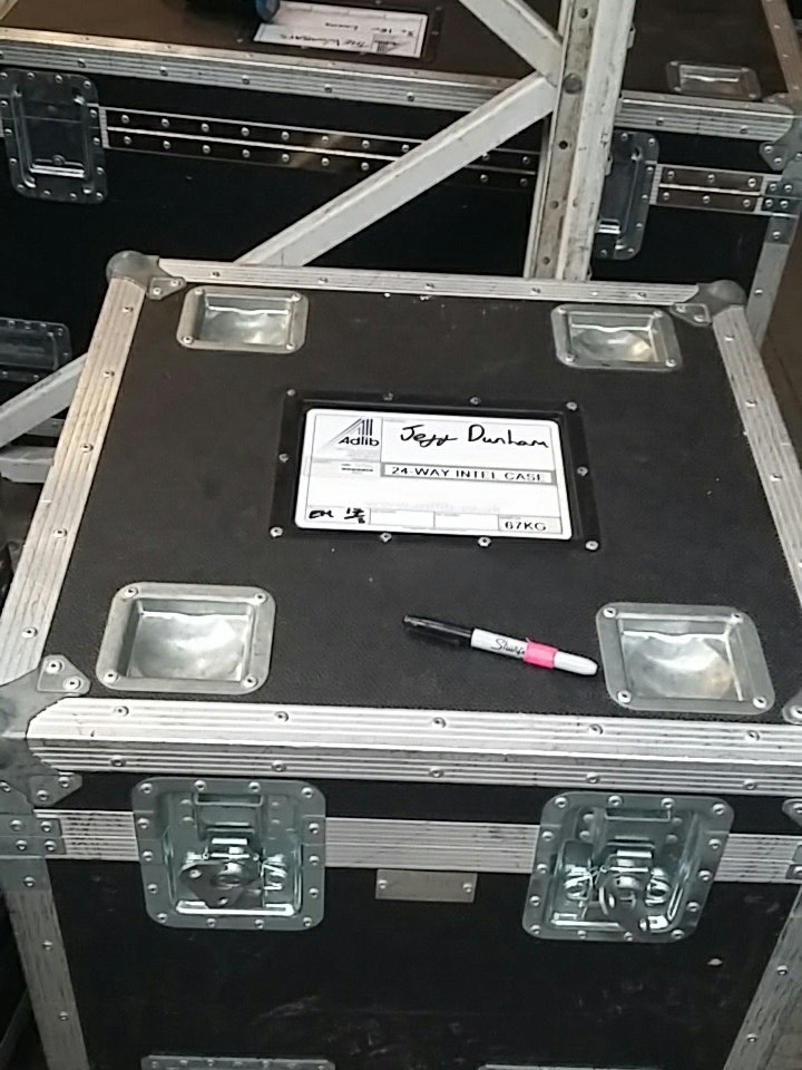 Production_Ewan's tweet photo. Getting a 24 way intel case ready for Jeff Dunham https://t.co/0MByQxg4vz