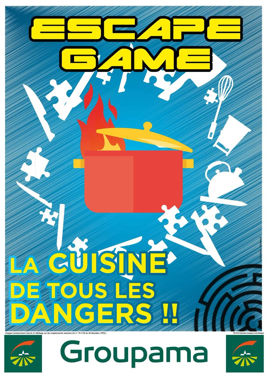 Lslfhandball's tweet photo. Notre partenaire @GroupamaLB vous proposera un  Escape Game « dangers domestiques » samedi 19 et dimanche 20 à  #Ploudaniel  #EscapeGame https://t.co/yQBaUw2YwA