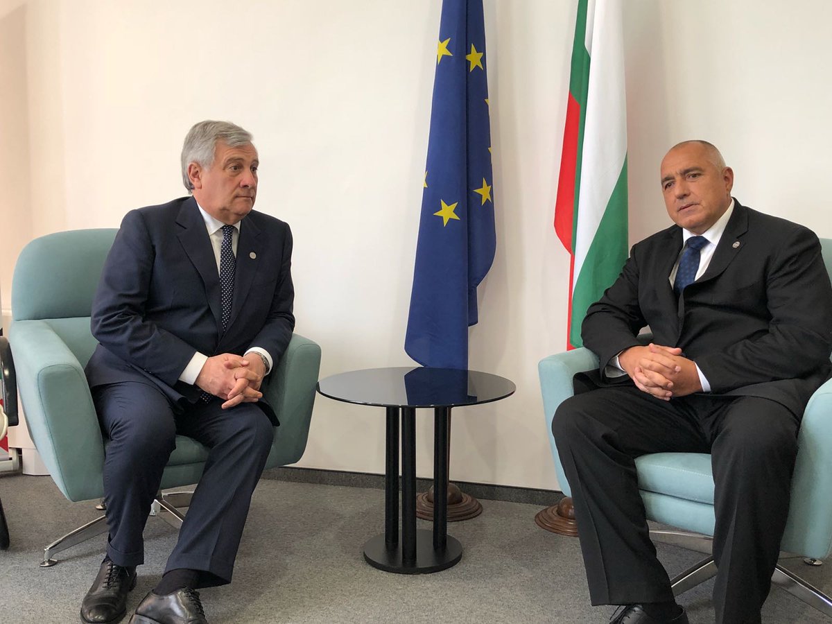 Мeeting with my friend @Antonio_Tajani during #EUWesternBalkans summit. With the @EP_President we talked about current topics on the agenda of Europe
#EU2018BG