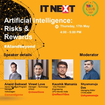 itnext_'s tweet photo. The whole of last year was about "AI this and AI that", lets get together and discuss this in detail  It will drive the rise of smart machines but it will also compel leaders and their organizations to address ethical issues surrounding AI?
#AIandbeyond https://t.co/ojR0mx15ws
