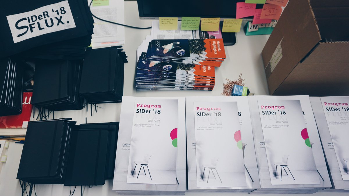 SIDeRIxD's tweet photo. A sneak peek of #SIDeR18 goodie bags #handmade #madeinarabia @AaltoDPTDesign @AaltoUniversity https://t.co/Ux4uILv4aF