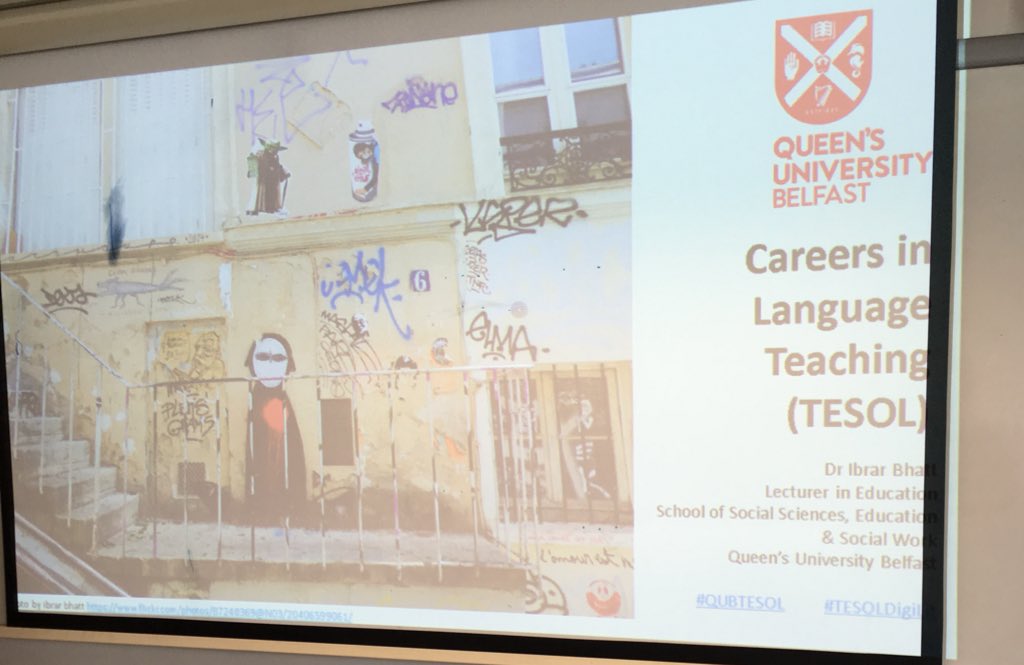 ibrar_bhatt's tweet image. Please to be presenting at @ModLangs_QUB event on #LanguageAtWork &amp;amp; how love of languages got me in this field!
#QUBTESOL