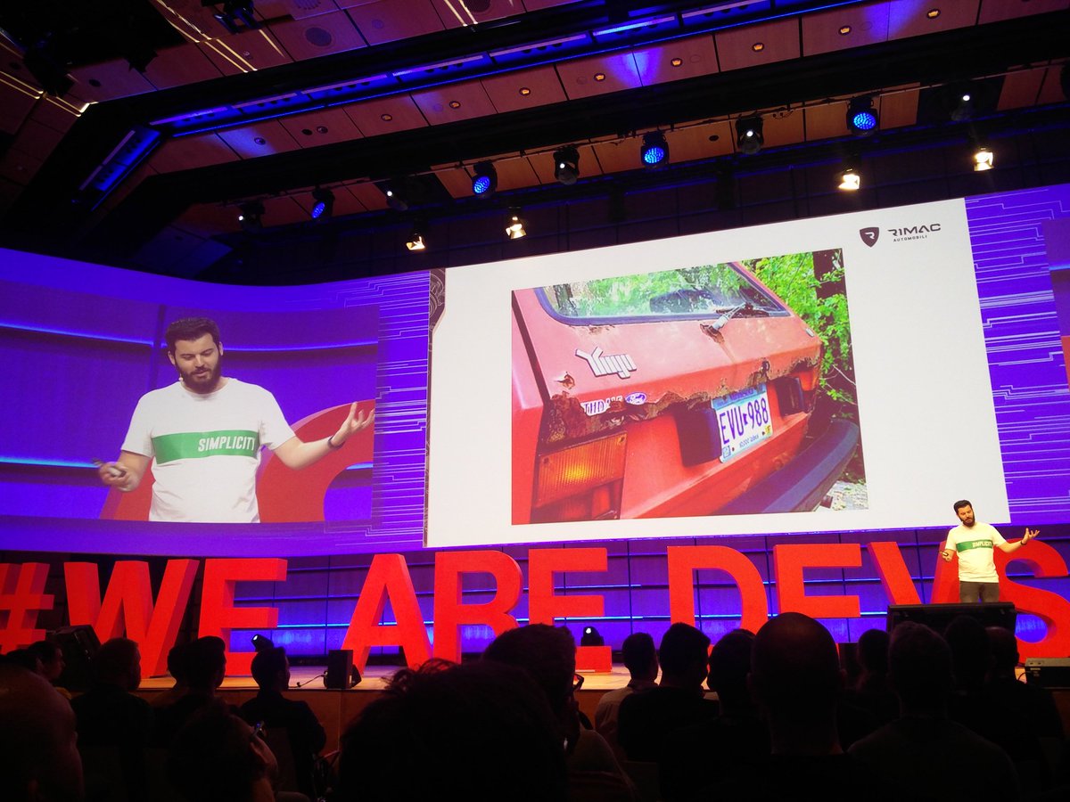 m0sa's tweet image. Next @AutomobiliRimac model announced #WeAreDevs #WeAreDevelopers2018