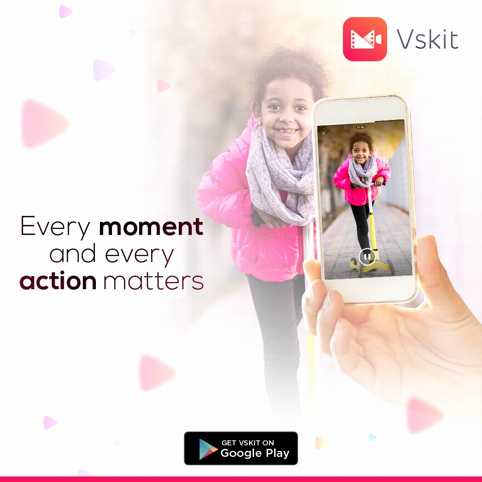 We're happy to announce our new #VideoApp “#Vskit"
Share those Moments that matter.
Join the community &amp; experience every special moment captured by users around the world.  Follow <a href="/Vskitofficial/">Vskit</a> 
Download it now on Google play goo.gl/gh8hLg