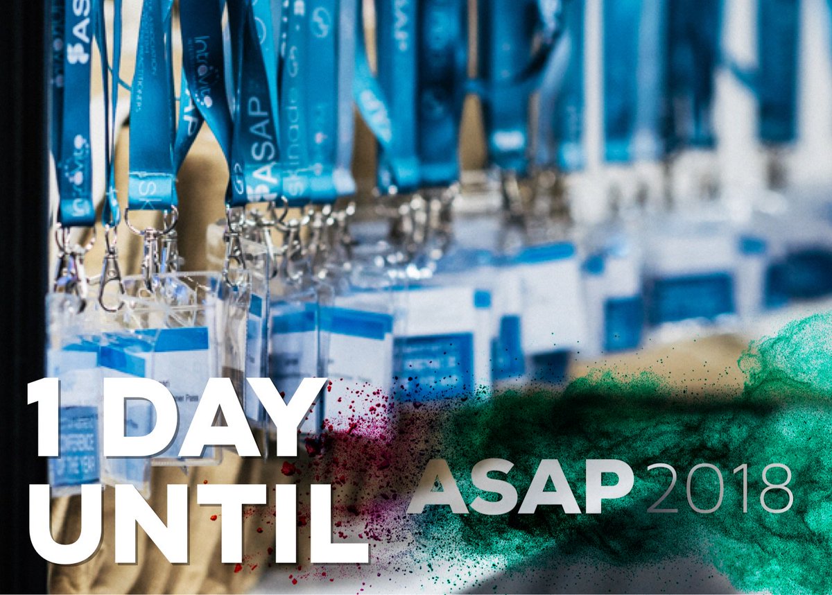 #ASAP2018 begins tomorrow! 

Registration will be open from 8.30AM with the main stage agenda starting at 9.00AM. 

Last minute tickets are available from theasap.co.uk