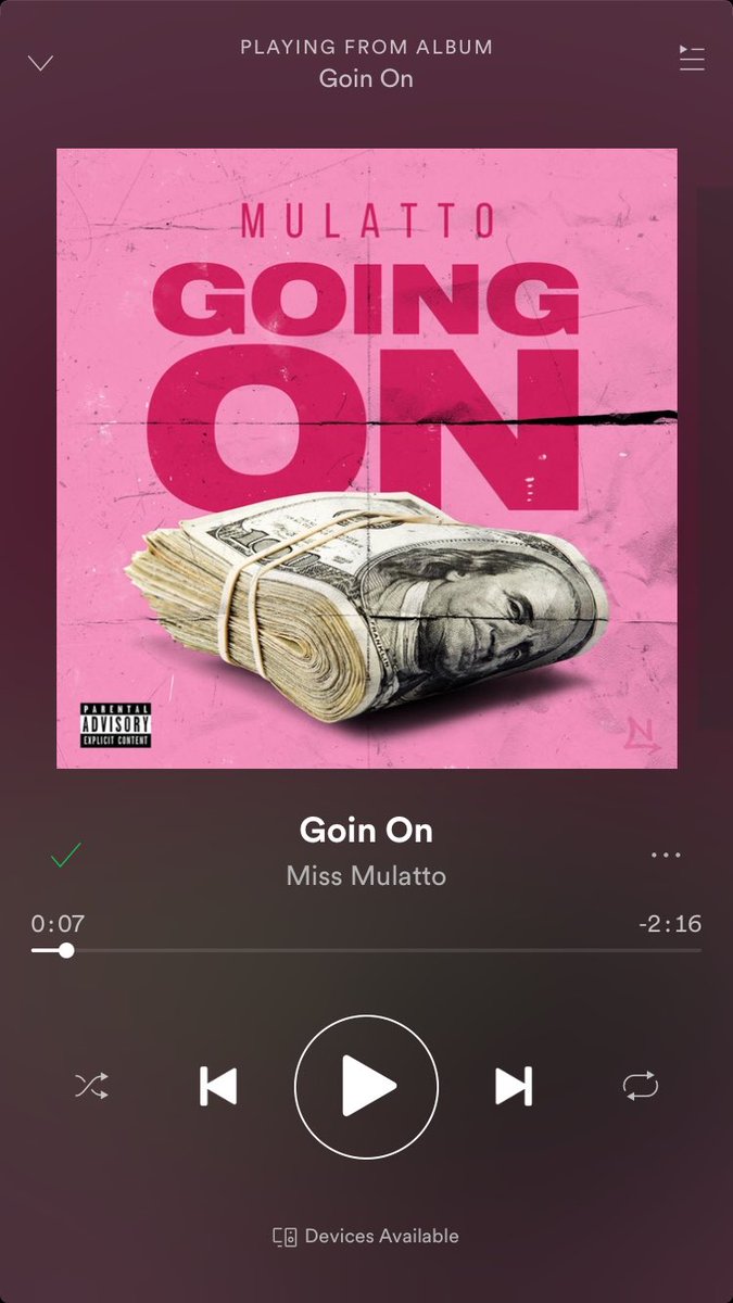 _JJadore's tweet photo. Oooouuu ! Ive legit had this song on repeat since i first heard it 😈 @missmulatto247 is giving me You g Dolph vibes lol. Song really bumps thou. #GoinOn #Mulatto https://t.co/2C0cWcuLVT