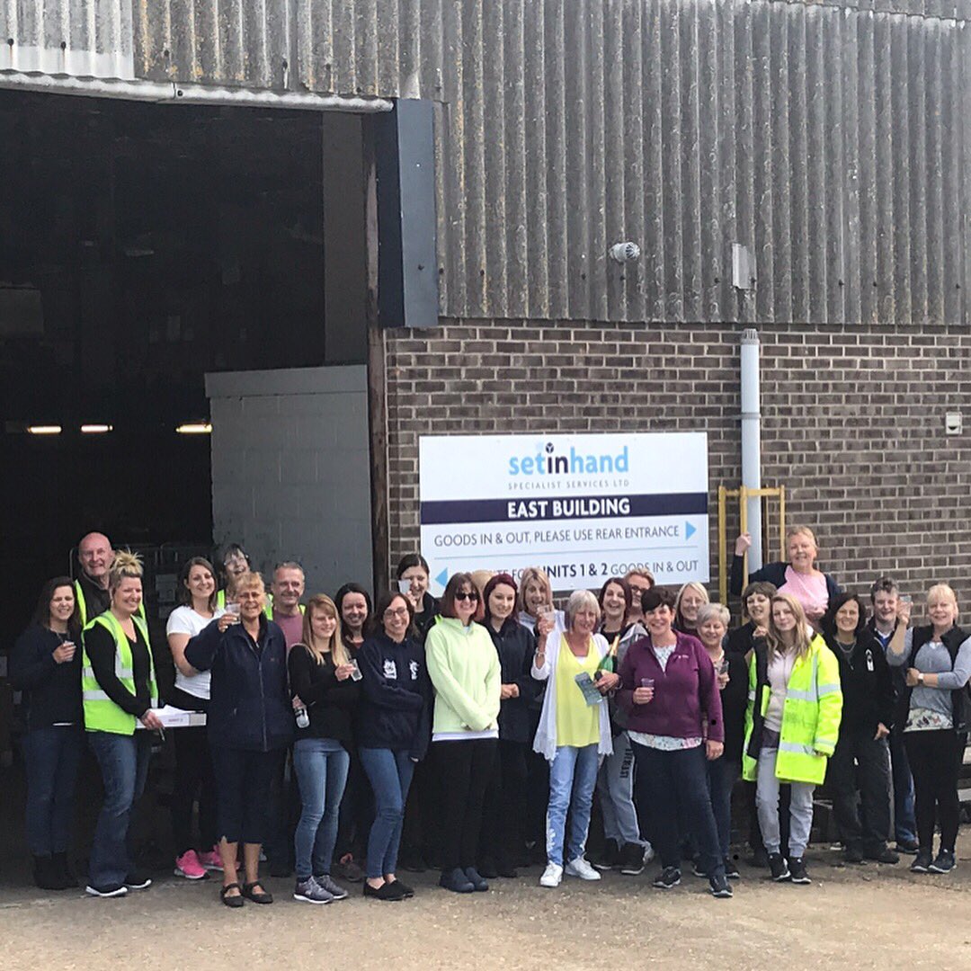 Huge congratulations to Marilyn a team member of <a href="/SetInHand/">Set In Hand</a> working on orders for @paperlinkcards for the last 20 years! For winning £1 million pound on a scratch card 🍾# whowantstobeamillionaire#congratulations#stowmarket#greetingscards