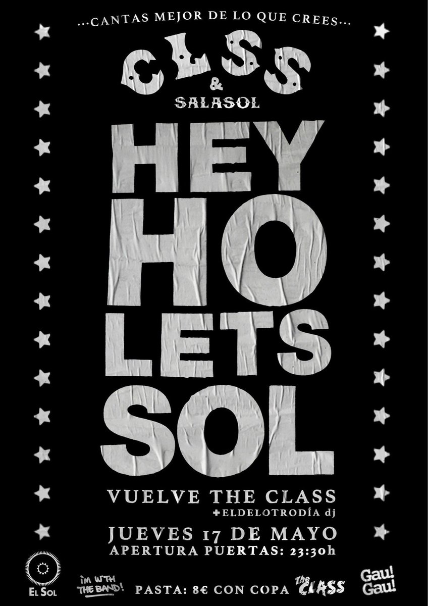 SalaElSol's tweet image. Y a las 23;30 @The_Class_!!! Que están de 6 aniversario 🎈