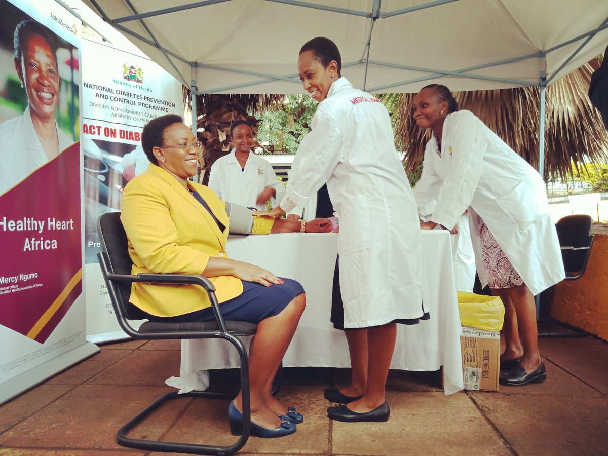 MOH_Kenya's tweet photo. On this World Hypertension Day I urge all Kenyans to eat healthy exercise regularly and go for routine  checkups to avoid hypertension which is a leading cause for many heart diseases.@SicilyKariuki#PimaPressure https://t.co/EgUBcYywwD