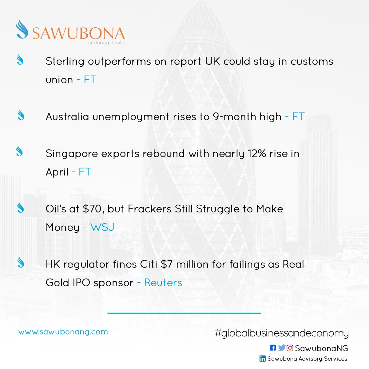 #GlobalBusinessandEconomy #Sawubona
