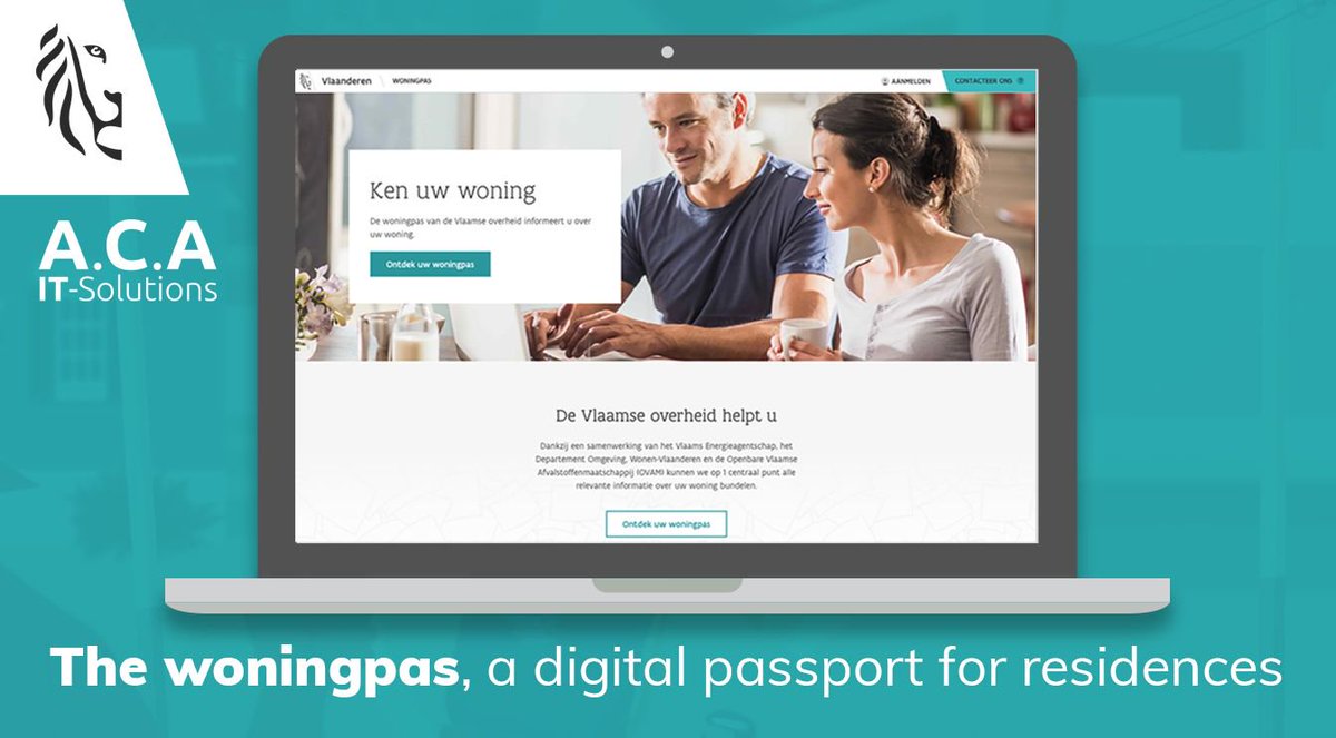 A couple of months ago ACA IT-Solutions started working on the #woningpas, a brand new project for the Flemish government. Want to learn more about this exciting project? Read all about it in this case:

buff.ly/2IE08Dz #casestudy #agile @aca_it