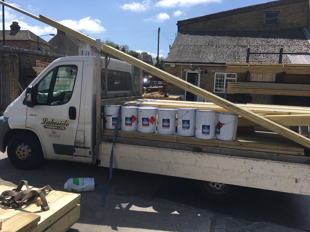 Lakeside_timber's tweet image. Another delivery by lakeside timber #grp roofing Medway