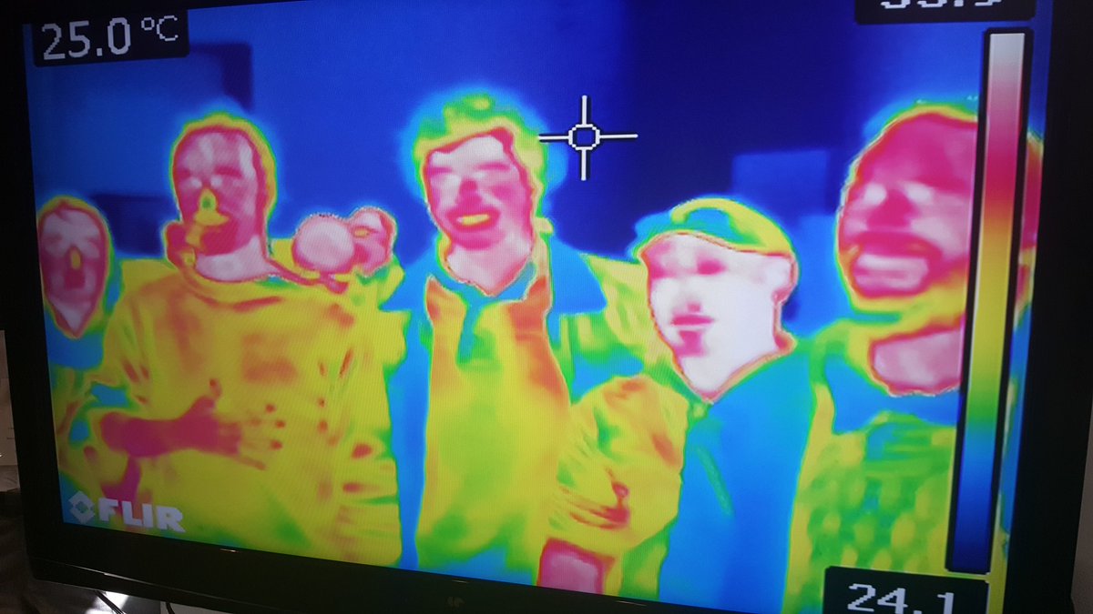 Eliteerasmus's tweet photo. Testing Thermal camera with @bustakerr @ESPScotland https://t.co/63Cls8ppsU