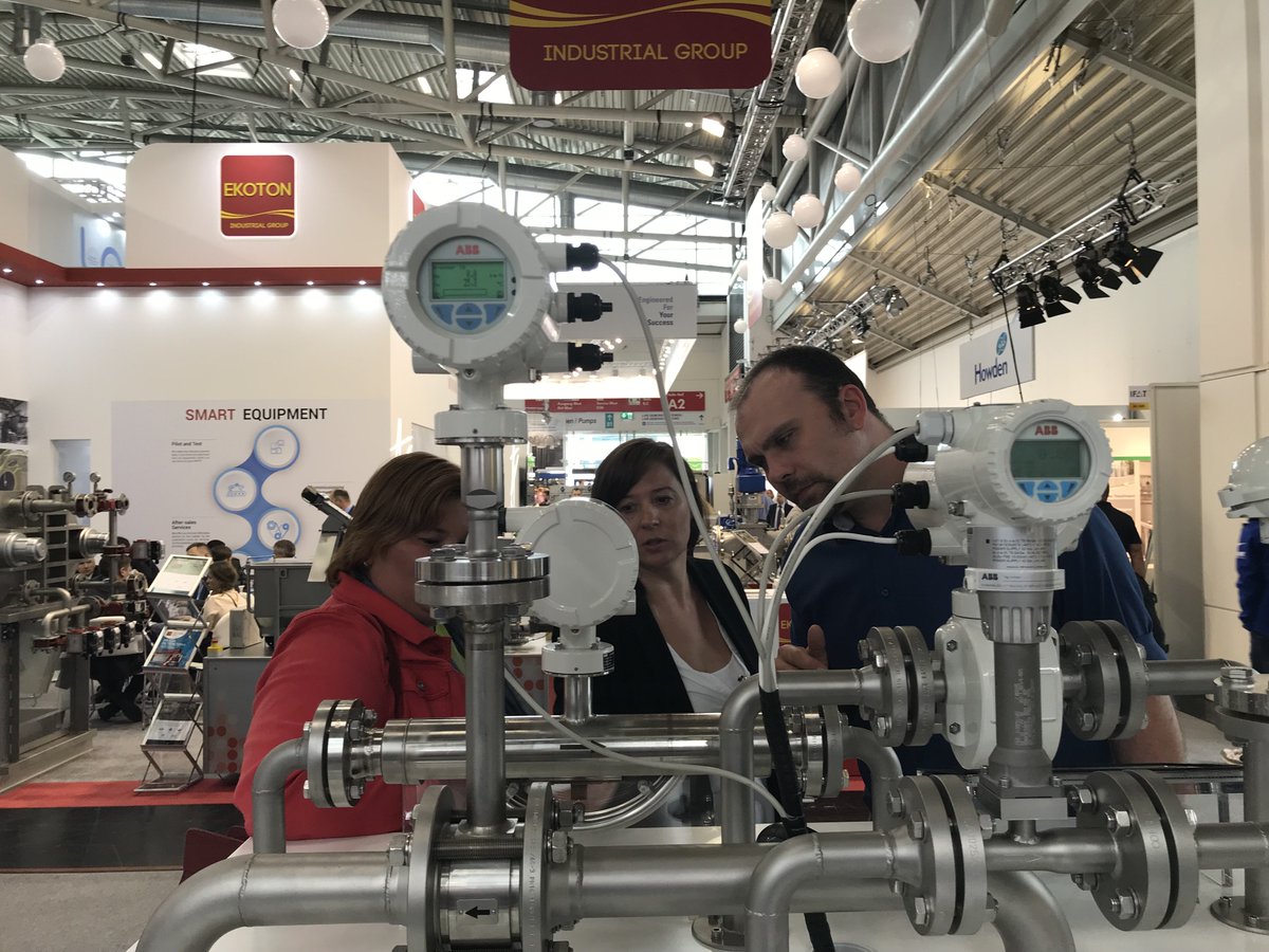 abbdeutschland's tweet photo. #Instrumentierung made easy: Unsere digitalen Messgeräte in Aktion auf unserem Stand in Halle A1, kontrolliert von unserem Freelance-Prozessleitsystem https://t.co/z7qnalqfP6 #ABB #Automation #Industrie40 #ifat2018 https://t.co/g8FiZE9Grf
