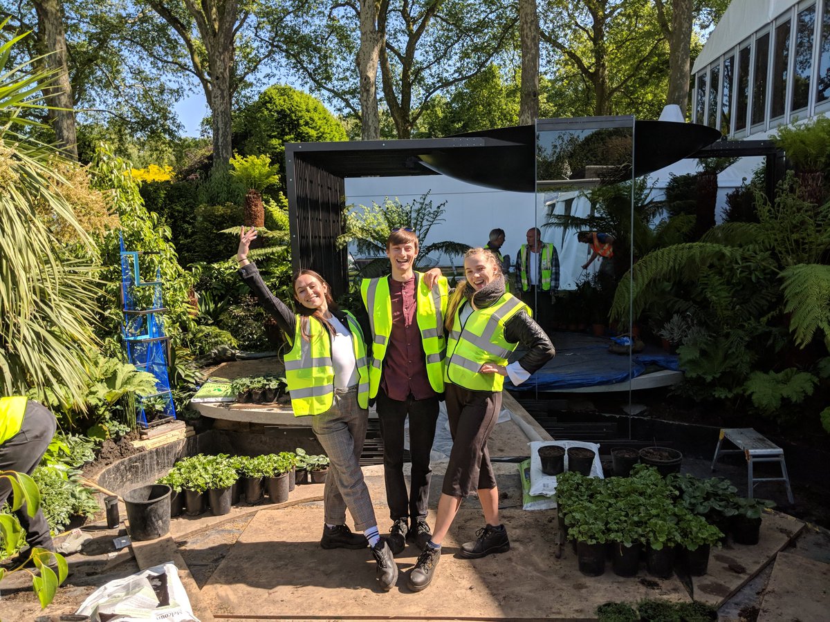 It's been a very long time coming (2 years!) but we are now very nearly there. On Monday our show garden at the Cheslea Flower Show will be finished, and @ConstellaOpBal be performing a new piece of mine live on @BBCInTune!