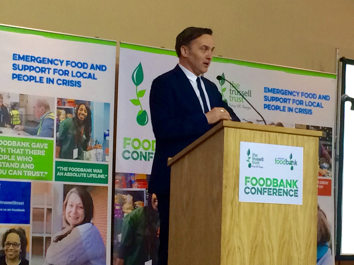 TrussellUK's tweet image. 'The same system that should be pulling people out of poverty is pushing people into it. This is destitution by design.' @campbell_robb from the @jrf_uk speaking to a room of foodbank managers about poverty in the UK #fbn2018