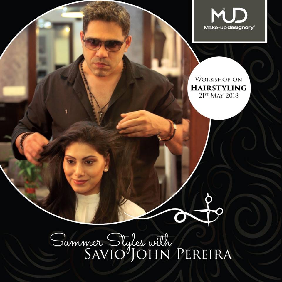 mudmumbai's tweet photo. Grab your seat for the trendiest Summer Workshop on hairstyling with Savio John Pereira at MUD Studio Mumbai on 21st May. Savio John Pereira Call: 9764997384 / 8356900137 #hairworkshop #hairstyle #hair #makeup #mudstudio #iknowmakeup #makeupaddict #makeupartist #instamakeup https://t.co/faIJZrU3kg