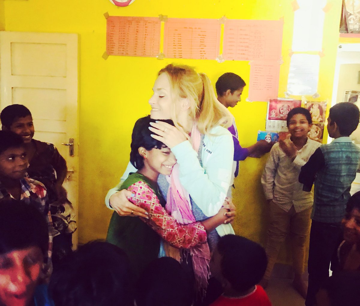 A goodbye for now hug to you all!! I miss your #hearts already! #hug #love <a href="/serveneedy/">Tariq Parvez</a> #india #hyderabad #children