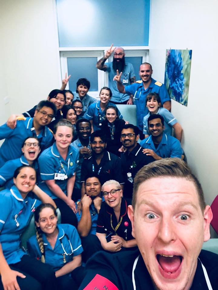 UHS_Jobs's tweet photo. It may have been less than a week ago, but we're still counting this #throwbackthursday towards last week's International Nurses' Day celebrations!
Here's our very cheerful acute medical unit team enjoying the day together!
#UHSNurses #ThinkUHS https://t.co/KlOLAju3pa