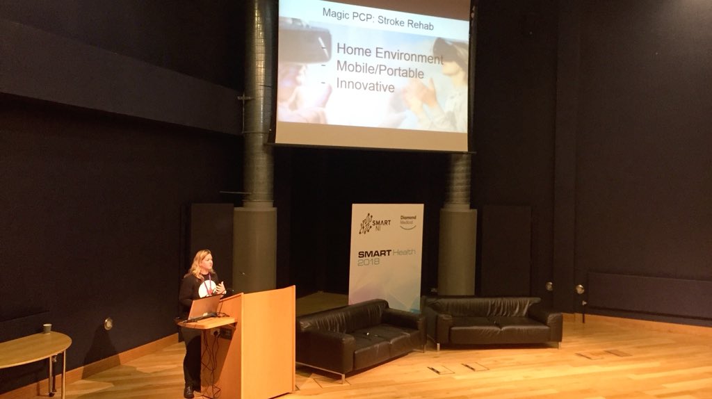 Exciting times! Talking #magicpcp @MagicMoovr , Virtual Reality and turning patients into players with <a href="/deadlytoes/">Dr Rachel Gawley</a> 

 #smarthealth #readypatientone #stroke #vr #virtualreality