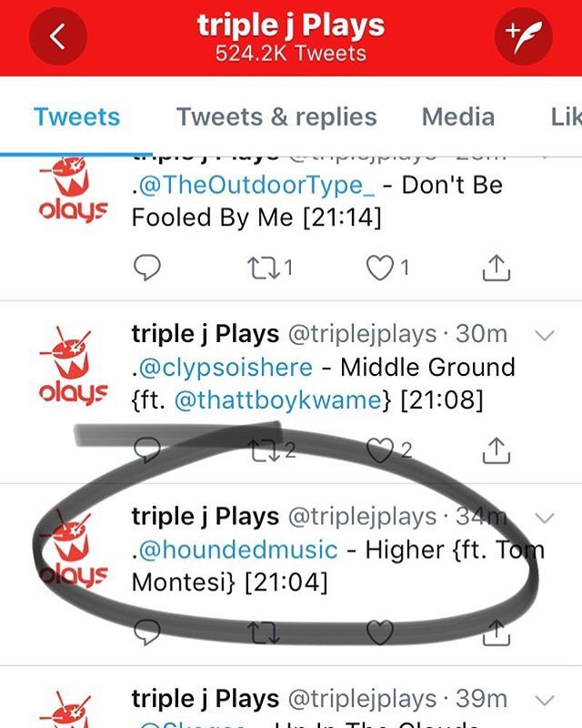 peterholzmusic's tweet photo. @triple_j just spinning a mix I did for @houndedmusic - 🤜🏻🤛🏻 https://t.co/BUQK3zx5Rh