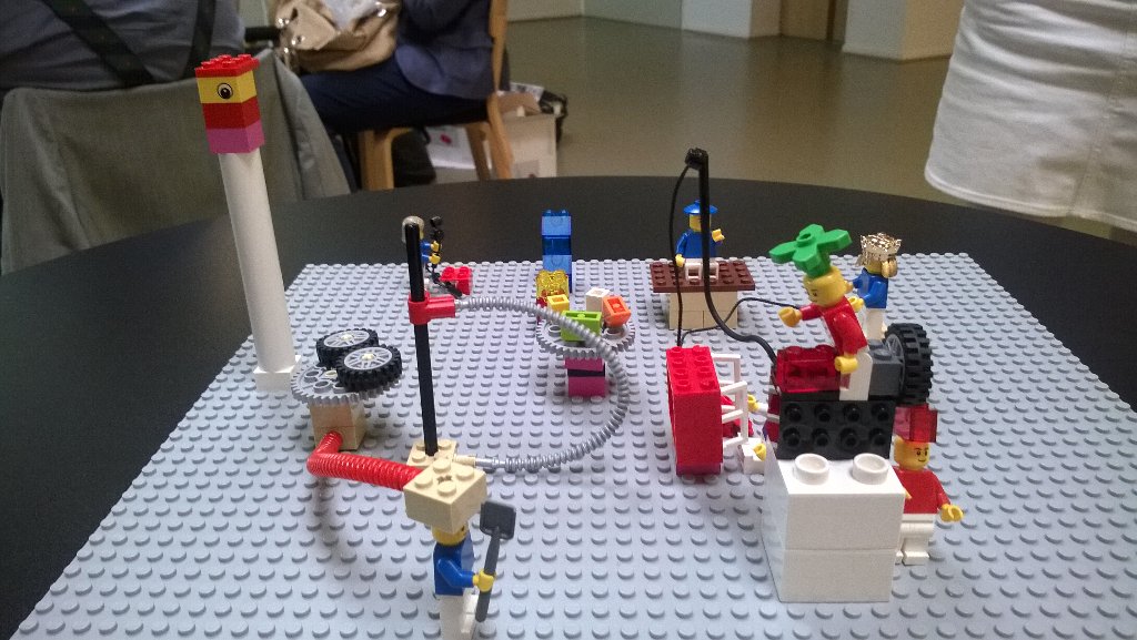 Maakunnallinen digituen mallin ekosysteemi rakennettu lego serious playllä. #serviceday18