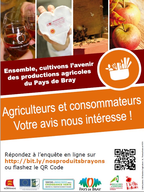 Consommateurs, touristes : votre avis nous intéresse ! 
Nous lançons une étude pour identifier des actions à  mettre en place pour mieux valoriser les #productions #agricoleslocales.
 Exprimez-vous !  bit.ly/nosproduitsbra…