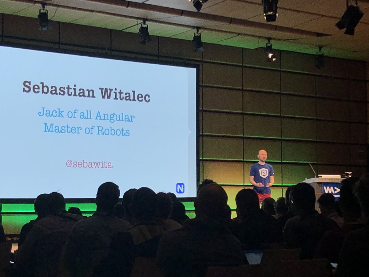 goodcareAT's tweet image. Building a roboarmy with angular with @sebawita at #WeAreDevelopers2018