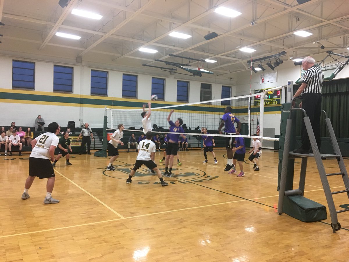 LCCrusaders's tweet photo. Congrats @LCBVB on PCL playoff win 3-0 over Roman good luck at next game vs LaSalle on Saturday at 2pm. Nice to see @LCCrusaders alumni supporters last night @AOPathletics @ArchPhilly @Mater_Dei_CS @MMRSchool @StJudeChalfont @VisiSchool @CYOCorpus @corpuschristi_s https://t.co/Yp1RMsMZEA