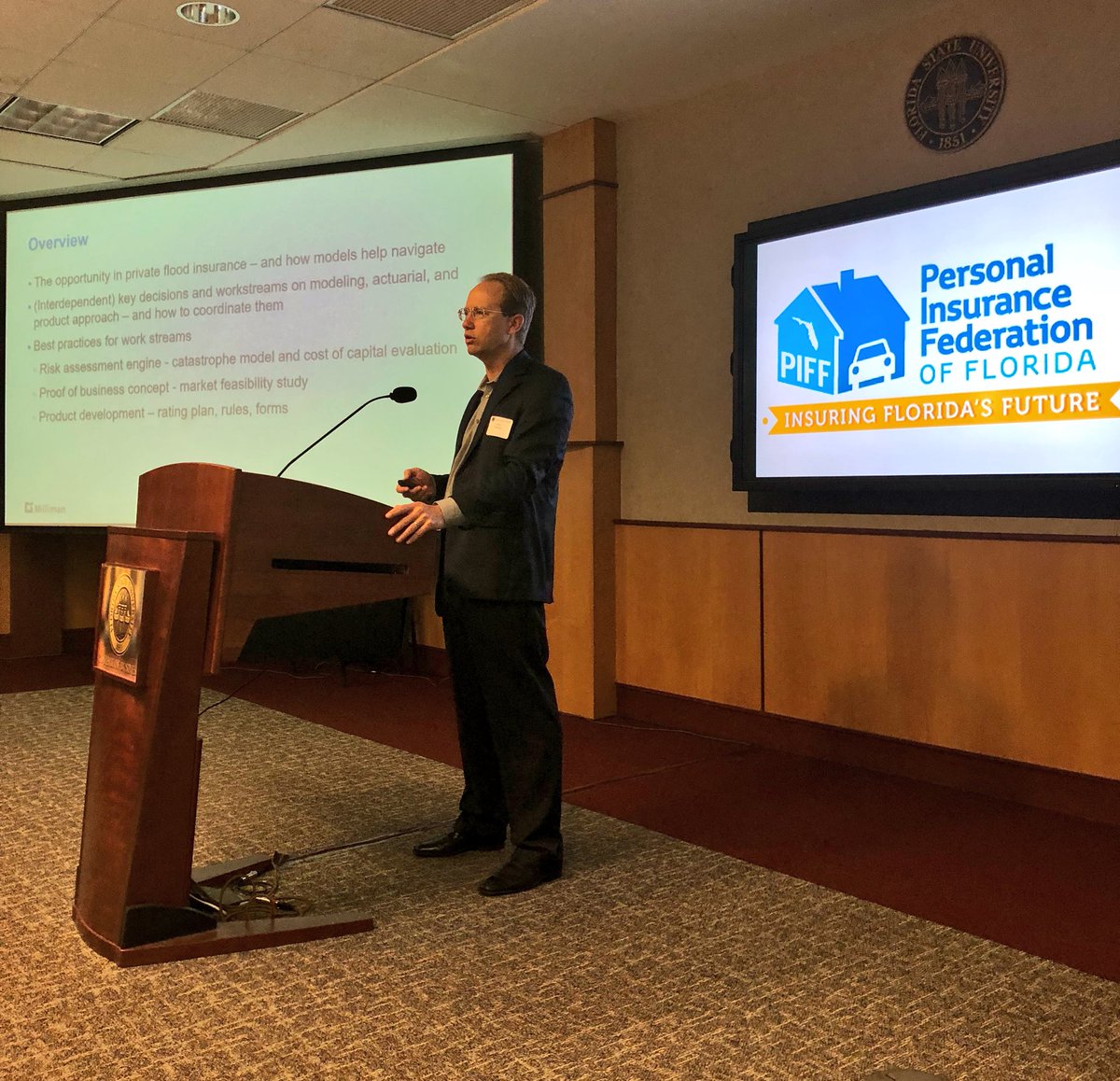 PIFFNews's tweet photo. Up next, “Flood Insurance: Rating and other Considerations” #insureflorida https://t.co/kxJcEWNGzj