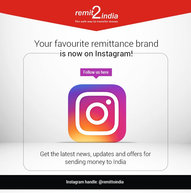 we are really excited to announce that we re now on instagram show some love by following us remittoindia - transfer following to another instagram account