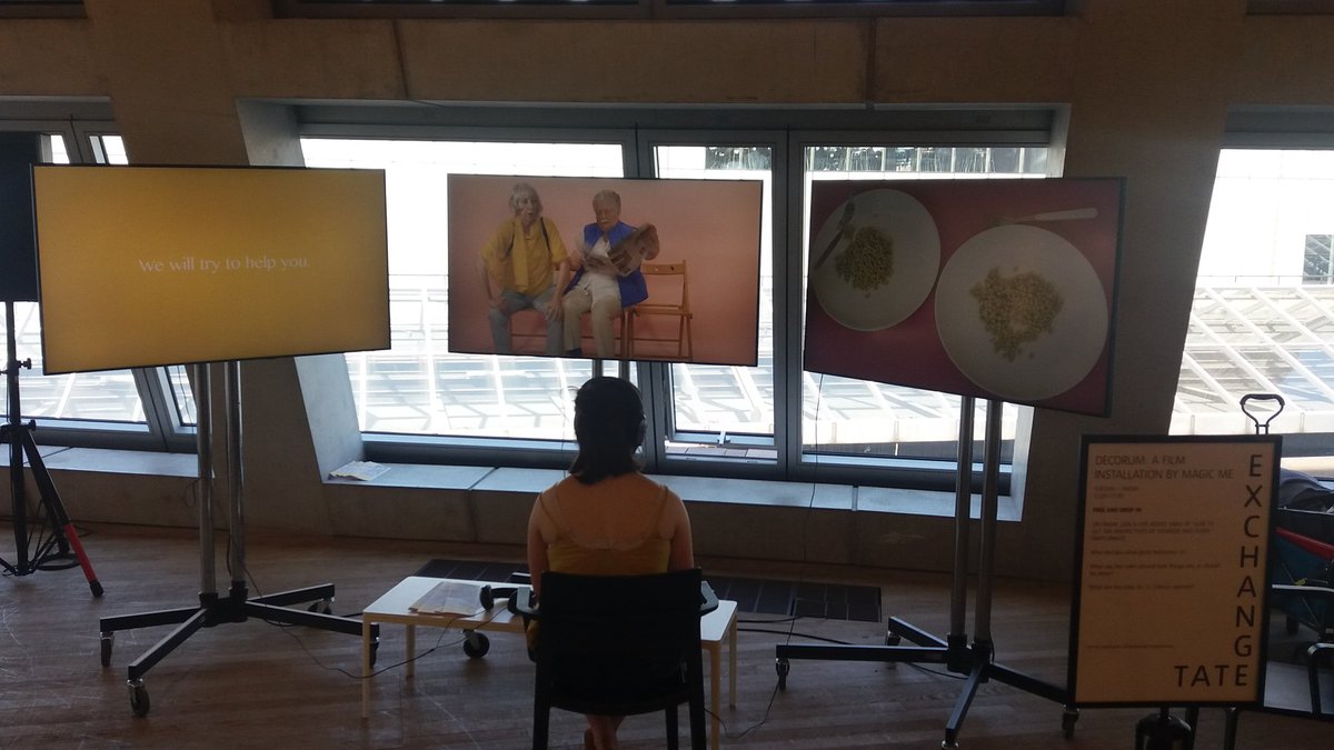 flourishlives's tweet photo. It's #intergenhour with @MagicMeArts so get joining the conversation - and especially if you've joined us at #TateExchange this week and had the pleasure of enjoying their amazing Decorum series! https://t.co/VueK2RY9aT