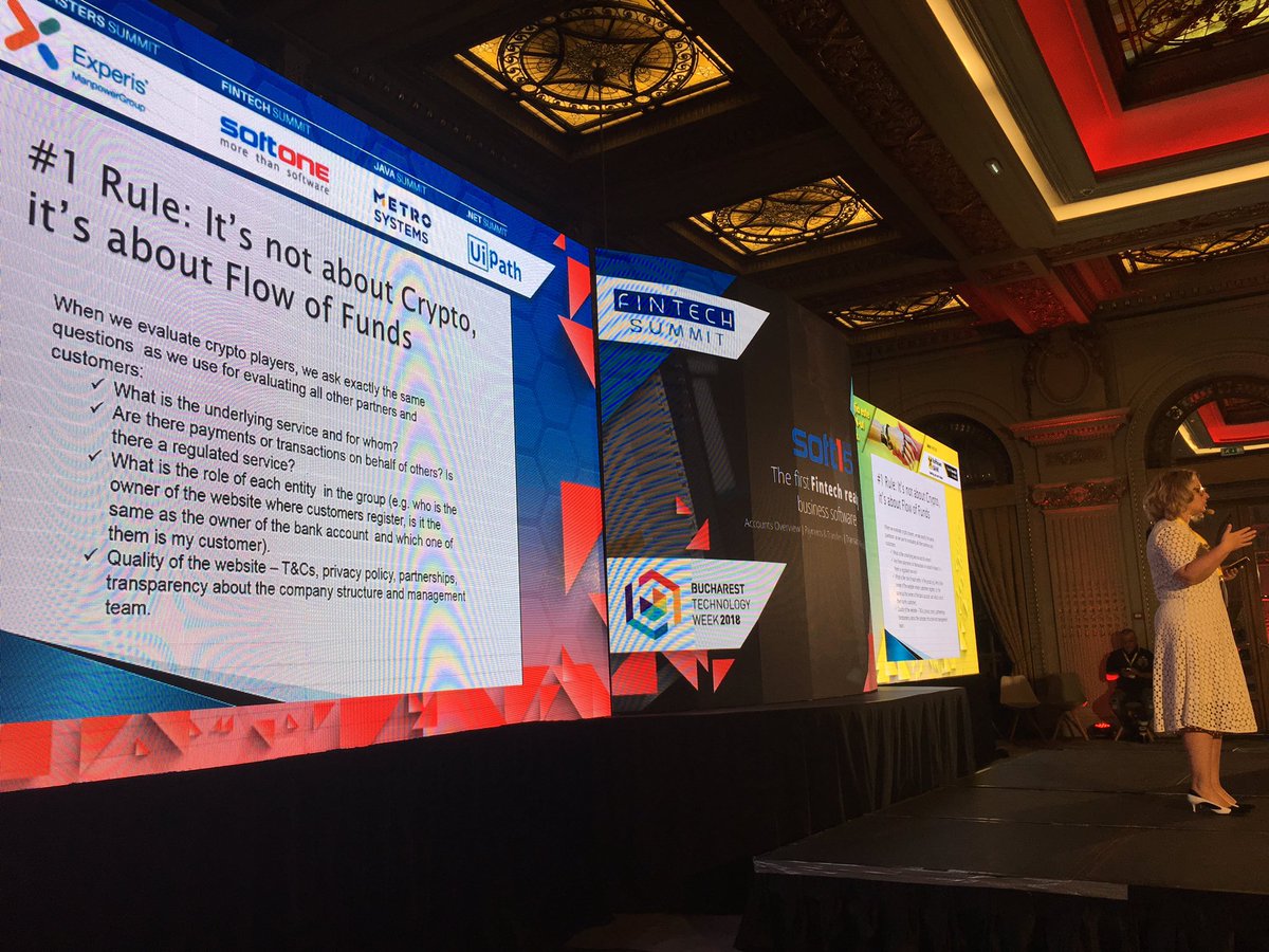 apanican's tweet photo. A very nice surprise to have Yana in #Bucharest for the #Fintech Summit. Very interesting speech about #compliance and #crypto thanks for mentioning #Luxembourg 🇱🇺 https://t.co/Q6gEW3jLDp