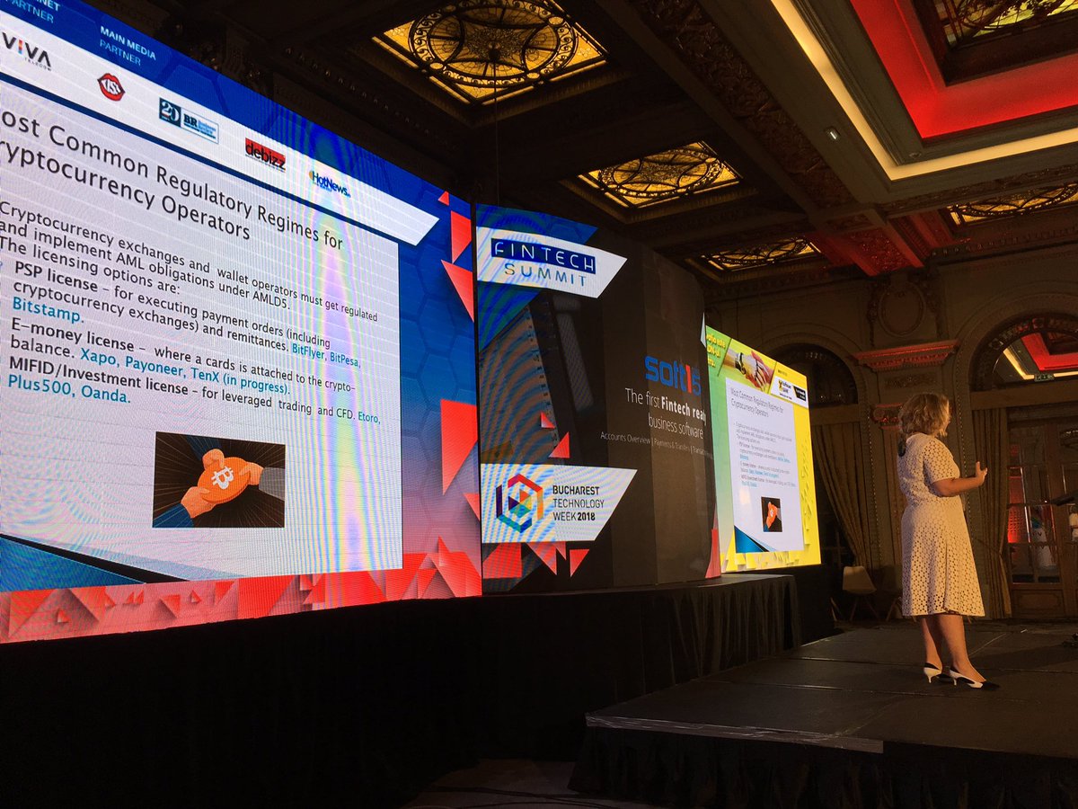 apanican's tweet photo. A very nice surprise to have Yana in #Bucharest for the #Fintech Summit. Very interesting speech about #compliance and #crypto thanks for mentioning #Luxembourg 🇱🇺 https://t.co/Q6gEW3jLDp